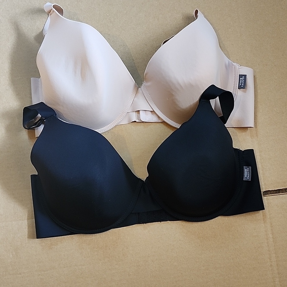 Vince Camuto Black and Tan T-Shirt Bras - Picture 7 of 9